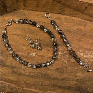 Necklace, Bracelet and Earrings